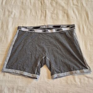 TomboyX 1 pair men's XL underwear NWOT black & gray no fly boxer brief
